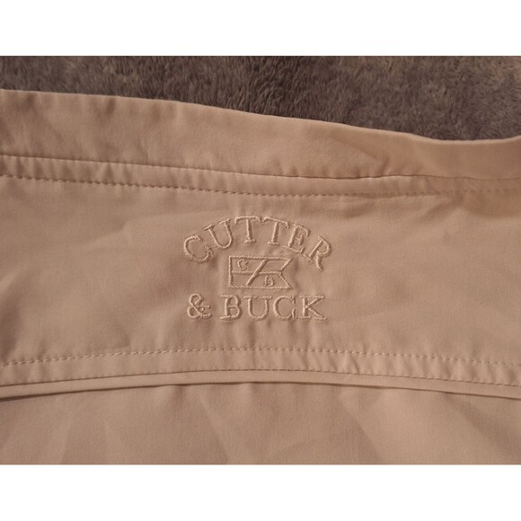 CUTTER & BUCK/Green Bay Packers CB WindTec Men XXL Golf V-Neck Tan Pullover - Picture 2 of 10